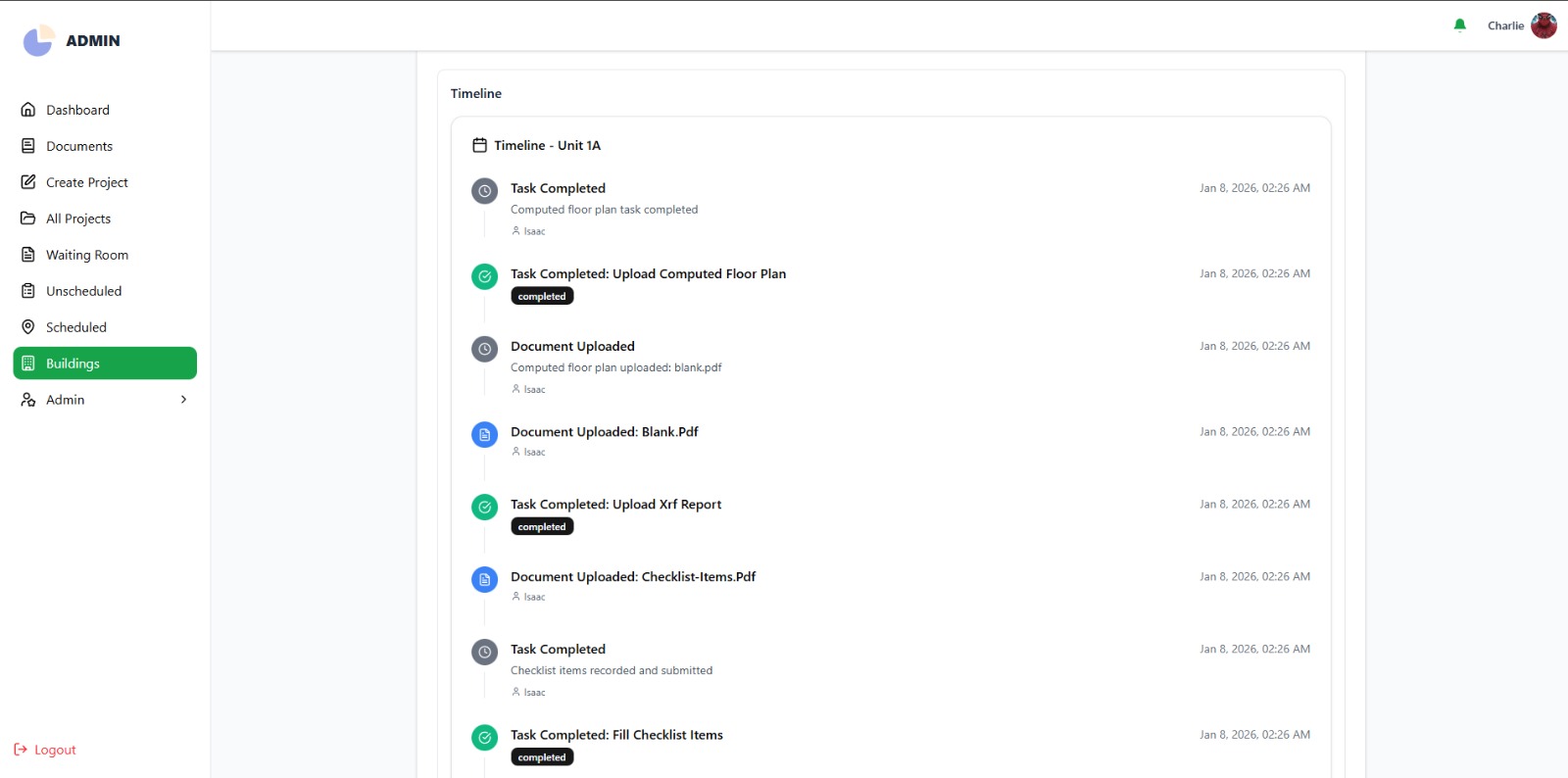Unified case timeline-every event in chronological order